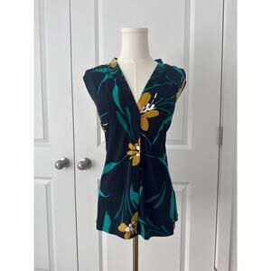 NWT Calvin Klein Floral Top Corpcore Corporate Girly Girlboss Formal